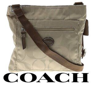 Coach Crossbody Tan with Brown Strap